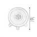 Brockett Passover Cover 45 cm, with Embroidery - Silver
