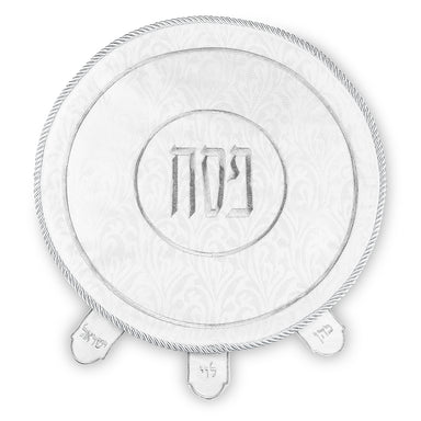 Brockett Passover Cover 45 cm, with Embroidery - Silver