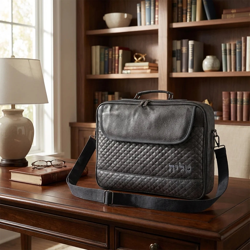 Leatherette Big Fabric Talit Bag