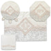 Brockett & Velvet Passover 4 pcs Set: Passover, Afikoman & Pillow Covers with Towel