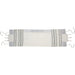 Fabric Scarf 30*105 cm - Silver Stripes