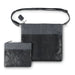 Faux Leather Tallit Tefillin Set 36x34 cm, Dark Blue with Embroidery