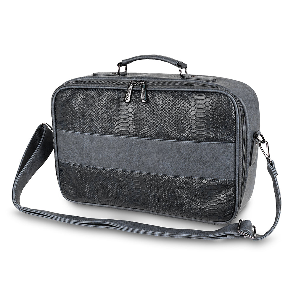 Faux Leather Tallit Bag 24*38 cm - Dark Blue