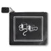 Faux Leather Tefillin Bag 21x23 cm, Black with Embroidery
