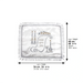 Satin Challah Cover-bottle and Silver Candlestick 48x58 cm - White, with Embroidery