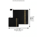 Faux Leather Tallit Tefillin Set 36x34 cm, Black with Embroidery