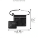 Faux Leather Tallit Tefillin Set 36x34 cm, Black with Embroidery