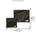 Leatherette Tallit - Tefillin Set 38*29.5 cm - Black