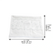 Pair of White Hand Towels with Fancy Stones, 72*34 cm