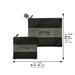 Leatherette Tallit - Tefillin Set 36*29 cm with Embroidery