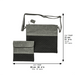 Leatherette Talit & Tefilin Set 38*31 cm - Dark Gray