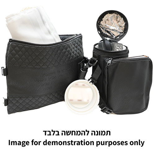 Leatherette Thermal Tefillin & Tallit Protective Case "Tik-taf" 22 Cm-navy - Dark Blue