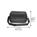 PU Leathere Fabric Talit 23*36 cm with Handle- Black