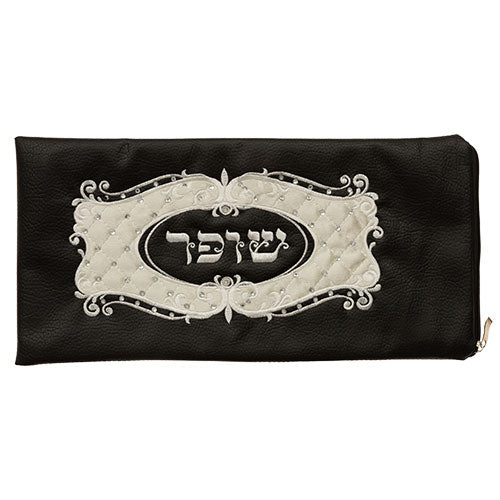 Leatherette & Velvet Shofar Bag 21x41 cm