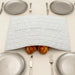 Leatherette Challah Cover 42x52 cm - White