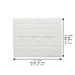 Leatherette Challah Cover 42x52 cm - White