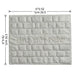 Leatherette Challah Cover 42x52 cm - Gray