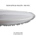 White Satin Passover Set with Slv Embroidery: Passover and Afikoman Covers 46 cm "Passover Signs"