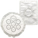 White Satin Passover Set with Slv Embroidery: Passover and Afikoman Covers 46 cm "Passover Signs"