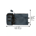Leatherette Thermal Tefillin & Tallit Protective Case "Tik-taf" 22 cm- D.blue - Dark Blue