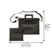 PU Leathere Fabric Talit & Tefilin Set 38*31 cm - Black with Embossed Logo