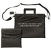 PU Leathere Fabric Talit & Tefilin Set 38*31 cm - Black with Embossed Logo