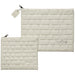 Leatherette Tallit - Tefillin Set 36*29 cm with Embossed Logo - White