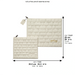Leatherette Tallit - Tefillin Set 36*29 cm with Embossed Logo - White