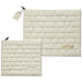 Leatherette Tallit - Tefillin Set 36*29 cm with Embossed Logo - White
