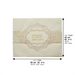 Leatherette Challah Cover 42*52 cm with Embossed Logo - White