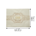 Leatherette Challah Cover 42*52 cm with Embossed Logo - White