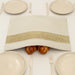 Leatherette Challah Cover 42x52 cm with Embossed Logo - White