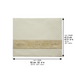 Leatherette Challah Cover 42x52 cm with Embossed Logo - White