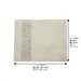 Leatherette Challah Cover 42x52 cm with Embossed Logo - White