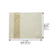 Leatherette Challah Cover 42x52 cm with Embossed Logo - White