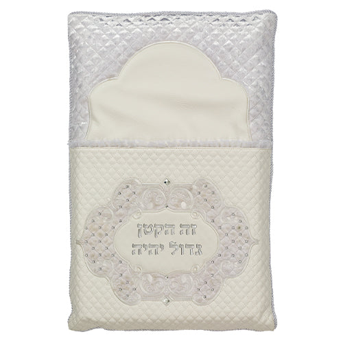 Leatherette Brit Pillow 74*50 cm with Bold Embroidery