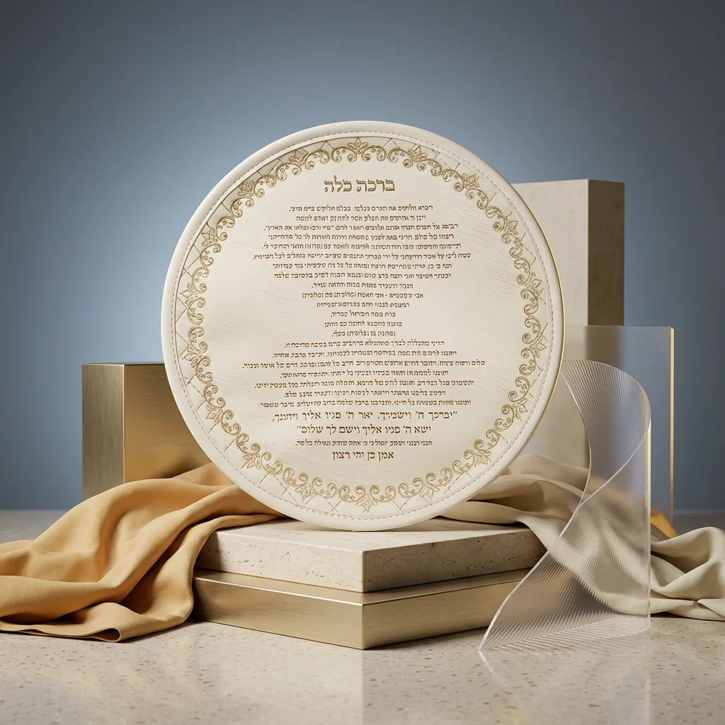 Leatherette White Binding Bridal Prayer 20 cm