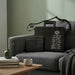 PU Leathere Fabric Talit & Tefilin Set 38*31 cm - Black with Embossed Letters