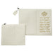 Leatherette Tallit - Tefillin Set 36*29 cm White with Embossed Letters