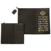 Leatherette Tallit - Tefillin Set 36*29 cm Black with Embossed Letters