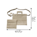 Leatherette Talit - Tefilin Set 36*29 cm with Bold Embroidery - Gray