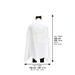 Talit Mofet Size 60 140*185 cm with Silver Stripes - with Embroidery
