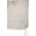 Talit Mofet Size 60 140*185 cm with Silver Stripes - with Embroidery