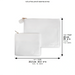 Leatherette Tallit - Tefillin Set 36*30 cm - White