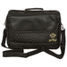 PU Leathere Fabric Talit 43*36 cm with Handle- Black with Embossed Letters