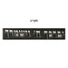 PU Leathere Fabric Talit 43*36 cm with Handle- Black with Embossed Letters