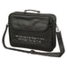 PU Leathere Fabric Talit 43*36 cm with Handle- Black with Embossed Letters