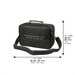 PU Leathere Fabric Talit 23*36 cm with Handle- Black with Embossed Letters