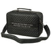 PU Leathere Fabric Talit 23*36 cm with Handle- Black with Embossed Letters
