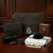 Leatherette Tallit - Tefillin Set 36*29 cm with Embossed Logo - Black